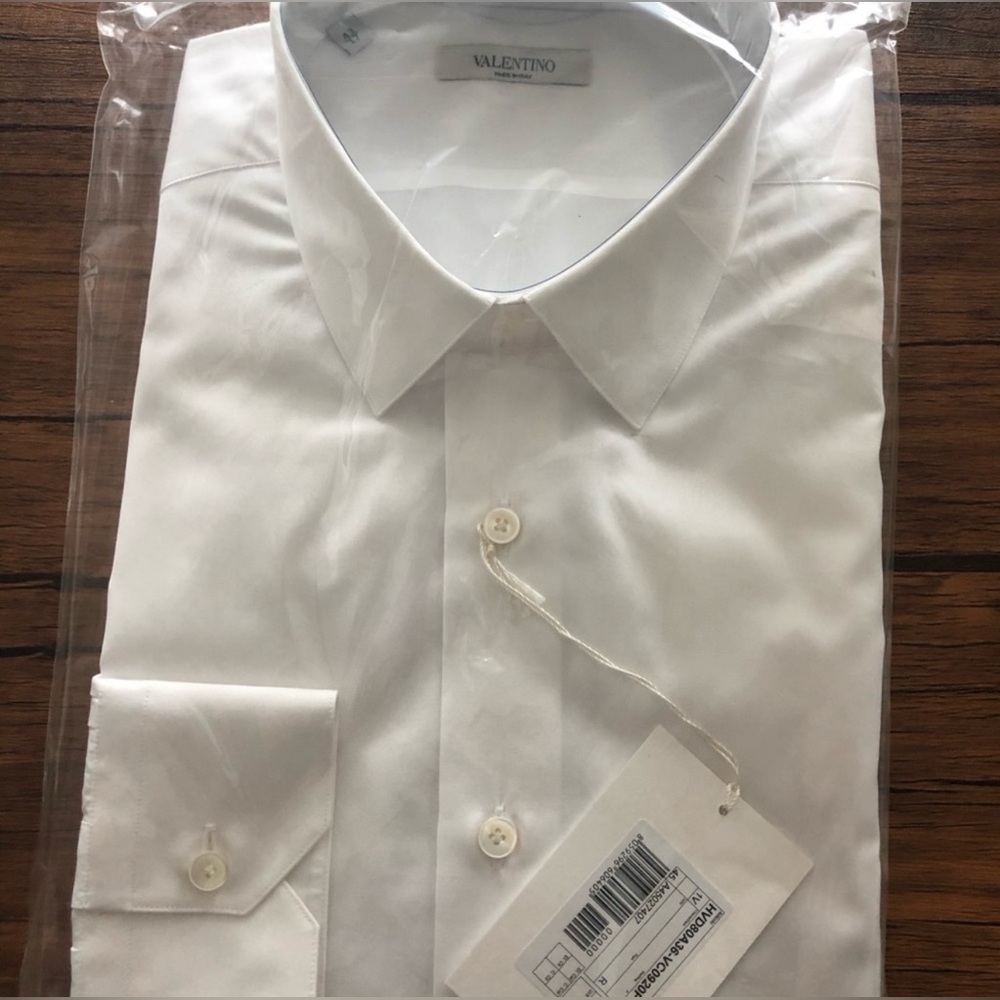 Valentino White Men's Shirt - brand new made in Italy